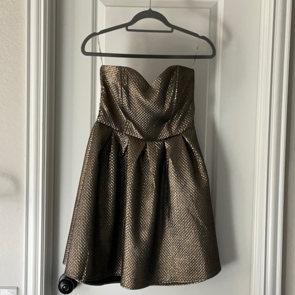 Strapless cocktail dress